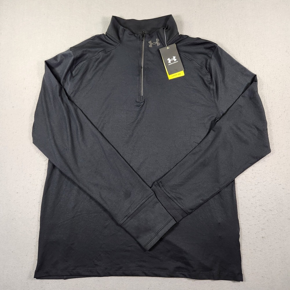 Under Armour Mens UA Launch Pro 1/4 Zip Black Running Pullover XL 1379288 NWT